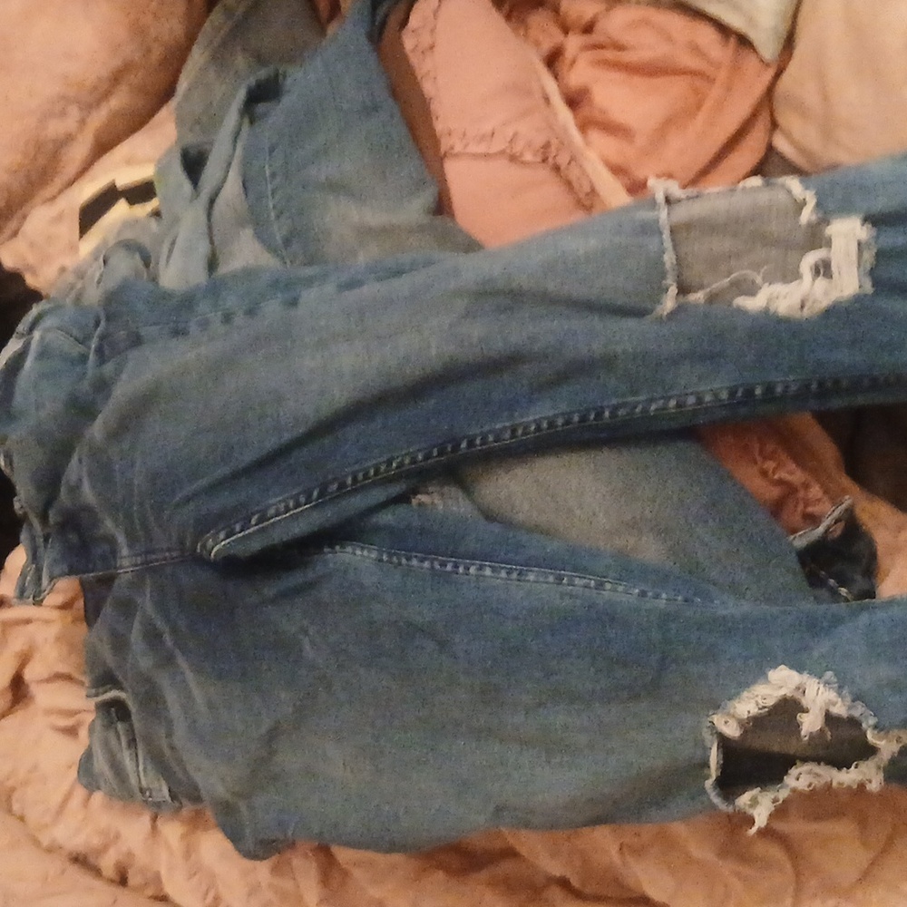 Free People Distressed Skinny Jeans